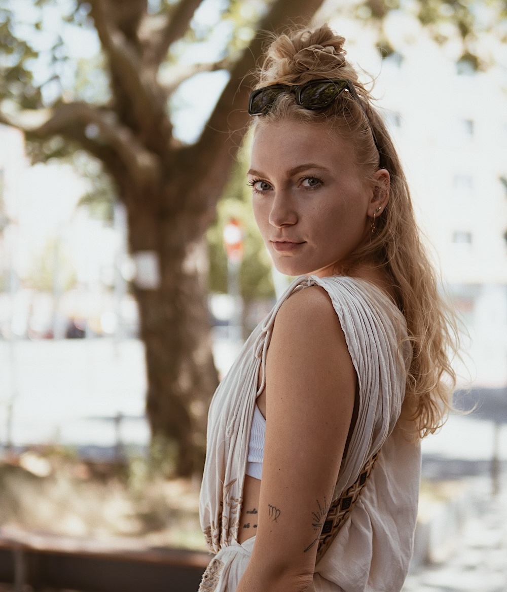 A picture of my in front of a tree